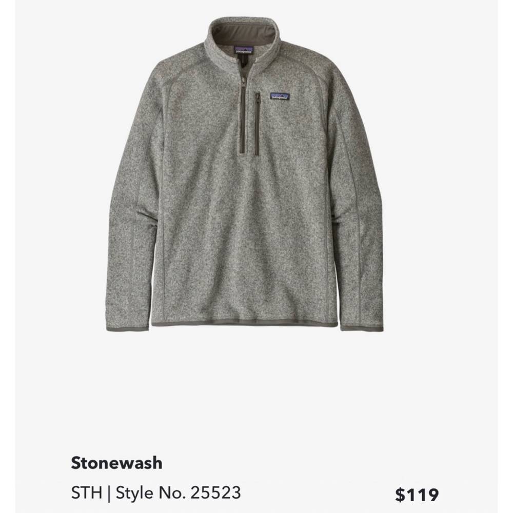 ❣️SOLD❣️Men's Patagonia Better Sweater 1/4-Zip Fleece - Picture 12 of 15